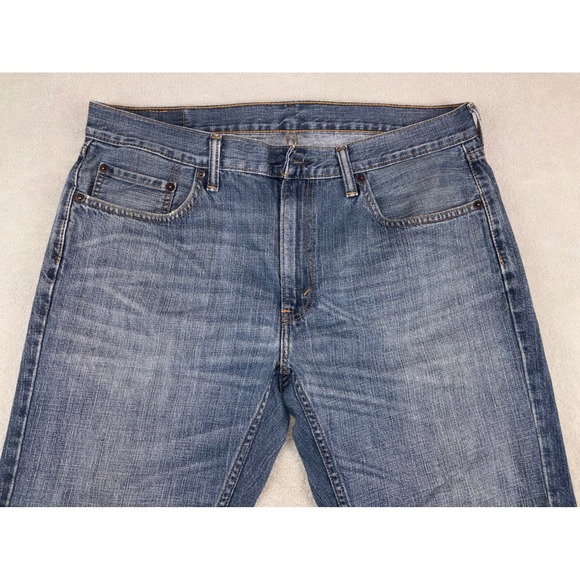 Levi's 559 Relaxed Straight Jeans Mens 36X30 Blue Comfort Casual Missing Button - Picture 1 of 6